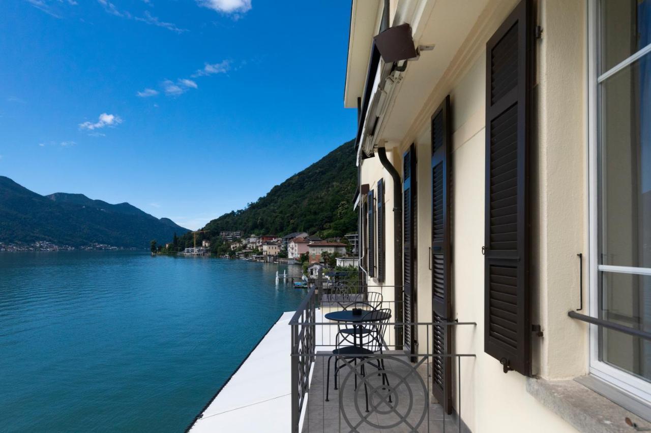 Lac Hotel Melide Bagian luar foto