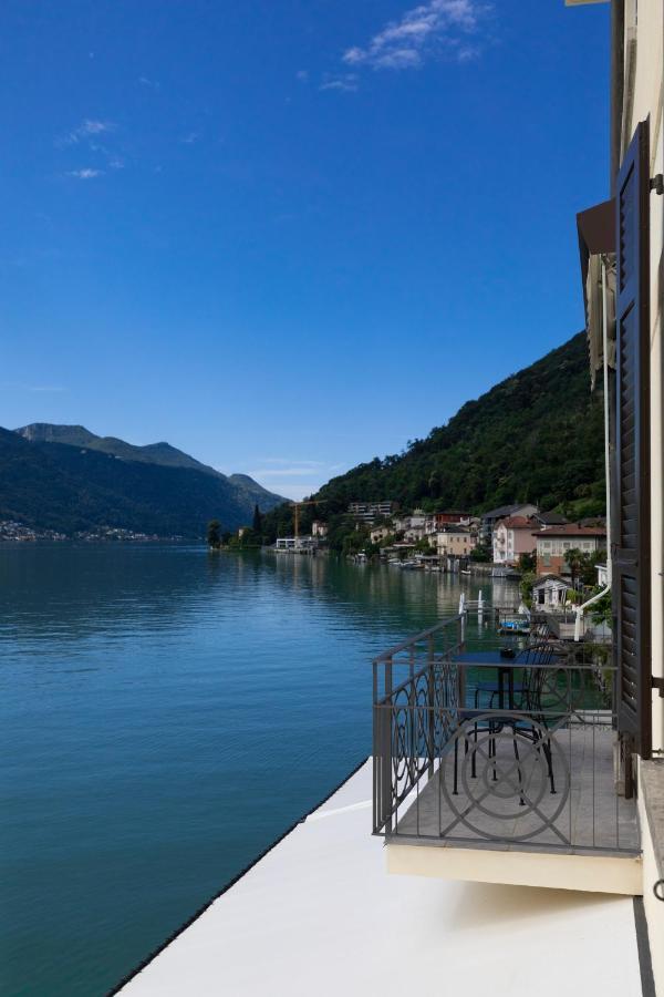 Lac Hotel Melide Bagian luar foto